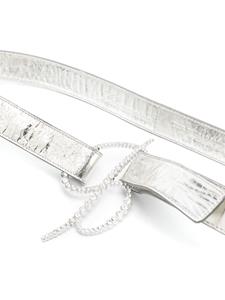 Blumarine Riem met logogesp - Zilver