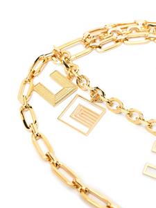 Elisabetta Franchi Riem met schakelketting - Goud