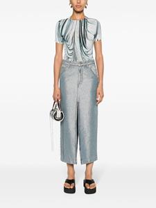 DARKPARK Erika denim midi-rok - Zwart
