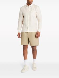 Lacoste Zwembroek met logo-applicatie - Beige