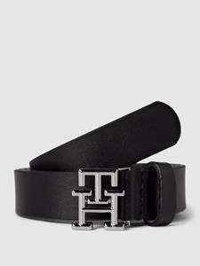 Tommy Hilfiger Ledergürtel TH LOGO 2.5 mit Monogramm- Schnalle