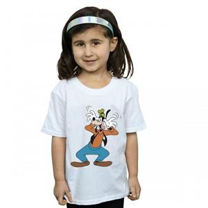 Disney Girls Crazy Goofy katoenen T-shirt 12-13 wit