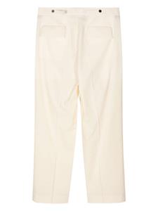 SAPIO Plooibroek met toelopende pijpen - Beige