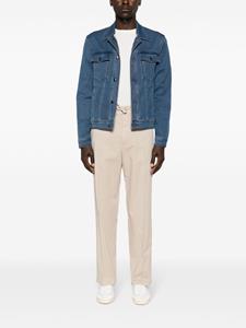 Canali Straight broek met trekkoordtaille - Beige