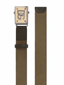 dolce&gabbana Dolce & Gabbana Riem met logoplakkaat - Groen