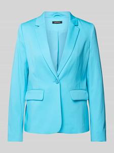 MORE&MORE Longblazer Baumwoll-Satin Blazer türkis Frühjahrs-Kollektion