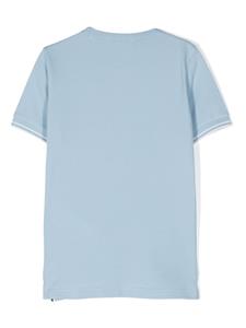 Stone Island Junior T-shirt met Compass-patch - Blauw