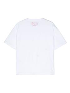 DONDUP KIDS embroidered-motif cotton T-shirt - Wit