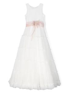 Mimilù Tulen maxi-jurk - Wit