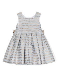 huckleboneslondon Hucklebones London Avondjurk met patroon - Blauw