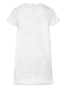 Simonetta Jurk met bloemenpatch - Wit