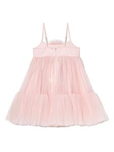 tutudumonde Tutu Du Monde Jurk met tutu en bloemenpatch - Roze
