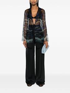 giorgioarmani Giorgio Armani Zijden blouse - Zwart