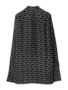 Burberry B zijden blouse - Zwart