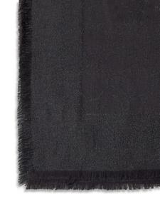 Ferragamo jacquard fringed scarf - Zwart