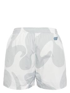 alphatauri Alpha Tauri Popir shorts met abstracte print - Wit