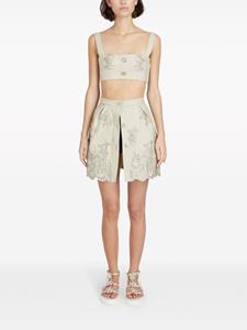 giambattistavalli Giambattista Valli Mini-rok met bloemenjacquard - Beige