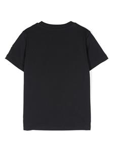monclerenfant Moncler Enfant Katoenen T-shirt met logoprint - Blauw