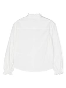 philosophydilorenzoserafinikids Philosophy Di Lorenzo Serafini Kids Popeline shirt met geborduurd logo - Wit