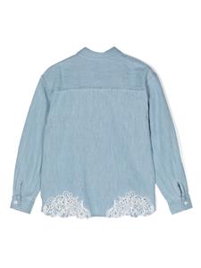 ermannoscervinojunior Ermanno Scervino Junior Spijkershirt - Blauw
