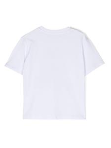 stellamccartneykids Stella McCartney Kids T-shirt met logoprint - Wit
