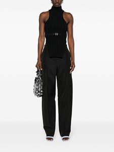 Alexander Wang Pantalon met gespleten detail - Zwart