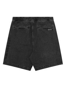 aapeby*abathingape AAPE BY *A BATHING APE Denim shorts met applicatie - Zwart