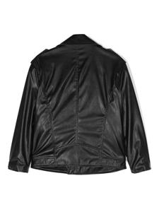 elisabettafranchilamiabambina Elisabetta Franchi La Mia Bambina Bikerjack met rits - Zwart