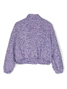philosophydilorenzoserafinikids Philosophy Di Lorenzo Serafini Kids Tweed bomberjack - Blauw