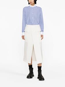 sacai Asymmetrische midi-rok - Beige