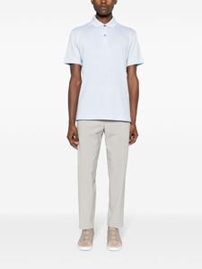 BOSS Poloshirt met gemêleerd-effect - Blauw