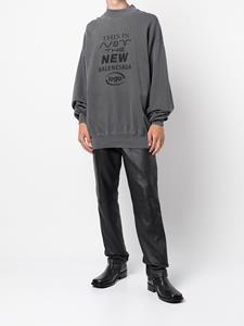 Balenciaga Sweater met logoprint - Grijs