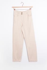 Off-white High Waist Straight Leg Jeans