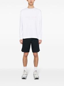 Stone Island logo-print cotton sweatshirt - Wit