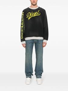 Diesel S-Roxt sweater met logo - Grijs