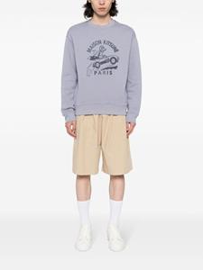 maisonkitsuné Maison Kitsuné Katoenen sweater met print - Blauw