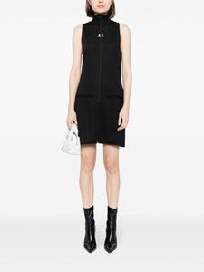 Courrèges Mini-jurk met geborduurd logo - Zwart