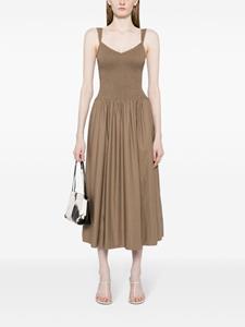 Reformation Midi-jurk - Bruin