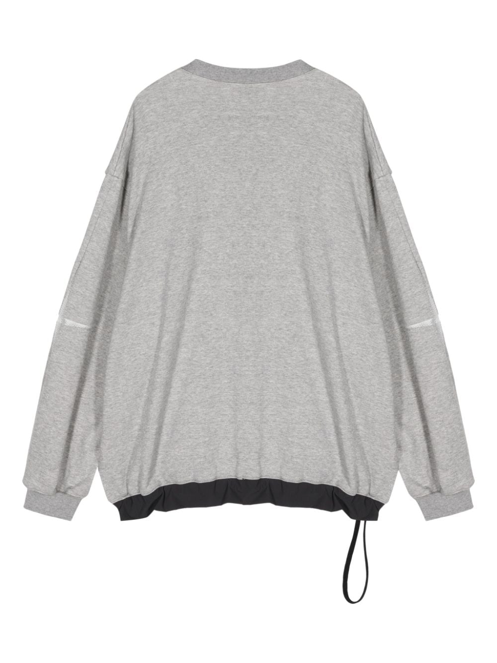 Yoshiokubo Motion mesh-panelled sweatshirt - Grijs