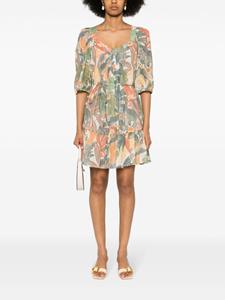 TWINSET Mini-jurk met jungle print - Groen