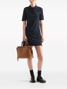 Prada Mini-jurk met logoplakkaat - Blauw