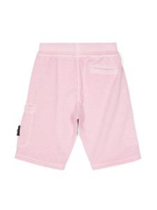 Stone Island Junior Trainingsshorts met Compass-logopatch - Roze