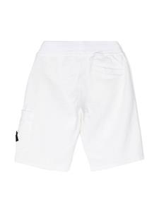 stoneislandjunior Stone Island Junior Trainingsbroek met Compass-logopatch - Wit