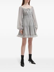 b+ab Mini-jurk met ruches - Grijs
