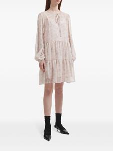 b+ab Mini-jurk met abstracte print - Beige