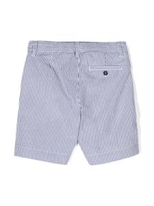 ilgufo Il Gufo Mid waist seersucker shorts - Blauw