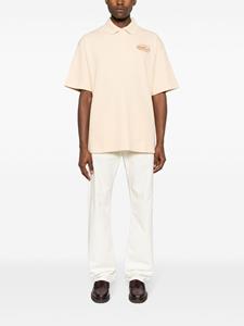 maisonkitsuné Maison Kitsuné Poloshirt met geborduurd logo - Geel