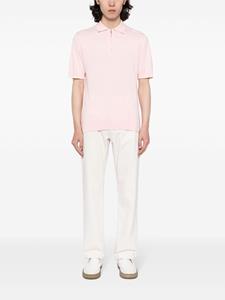 N.Peal Poloshirt met halve rits - Roze