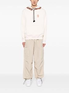 BARROW Katoenen broek met wijde pijpen en vlakken - Beige