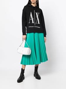 armaniexchange Armani Exchange Hoodie met geborduurd logo - Zwart